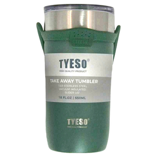 TYESO 泰碩 硅胶提手咖啡杯, 顏色隨機, 550ml, 1個