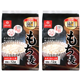 Hakubaku 黃金糯麥, 含豐富膳食纖維, 50g x 12袋, 600g, 2袋