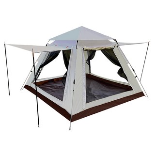 全自動液壓四面家庭號帳篷, 白色/棕色, 1個