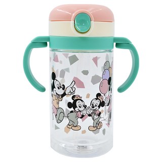 Skater 可摺雙握把吸管學習杯 KSHW2N 7個月以上, 米奇, 370ml, 1個