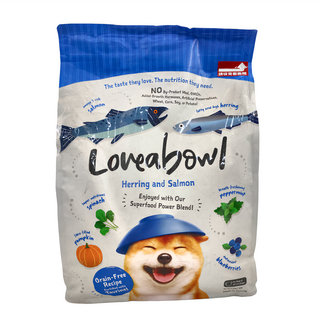 Loveabowl 囍碗 全齡犬 天然無穀系列 乾飼料, 鯡魚 + 鮭魚, 4.5kg, 1袋