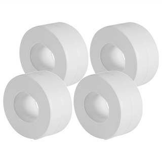 小麥購物 水槽防水貼 牆角膠 Y266 白色, 4個