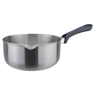 CLARE 白金鋼316雪平鍋 單柄湯鍋, 22cm, 不鏽鋼 銀色, 1個