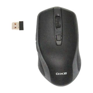 DIKE Acuity DPI可調式無線滑鼠 DMW122 舒適握感 獨立開關, 黑色