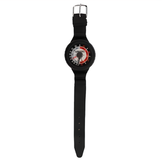 AQUATEC 深度計單錶 + 錶帶 具夜光功能, DG-750, 黑色