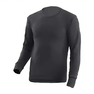 Heat best 男款 升溫5度發熱衣 圓領, 吸濕發熱 靜電氣防止, L, 黑色