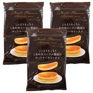 MORINAGA 森永 Q彈鬆餅粉 楓糖味 (150公克x4袋), 600g, 3袋
