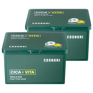COSNORI 積雪草維他命每日面膜 舒緩保濕提亮 抽取式方便衛生, 30片, 2盒