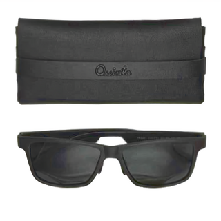 Quinta 偏光太陽眼鏡 QT3381, 黑框黑灰片, TAC偏光鏡片, 頂級九層膜, 防紫外線, 黑色, 150mm