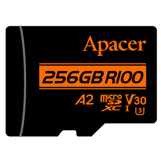 Apacer 宇瞻 MicroSDXC U3 V30 A2 Class10 快閃記憶卡，最高讀取速度100MB/s，支援4K Ultra HD, 128GB, 1個