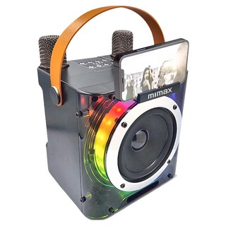 mimax 無線行動K歌音箱 Live-3D 鋼琴黑色, 1個