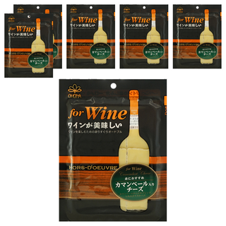 OHGIYA 扇屋 紅酒用加曼貝爾起司 日本超夯下酒起司 夢幻點心, 48g, 6包