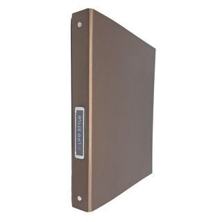 Sunny 三瑩文具 SHINE 珠光系列 LIFE STYLE 4孔夾 A4, 咖色, 1個