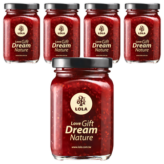 LOLA 蘿拉 手工經典果醬 75%覆盆莓蘋果醬, 240g, 5罐