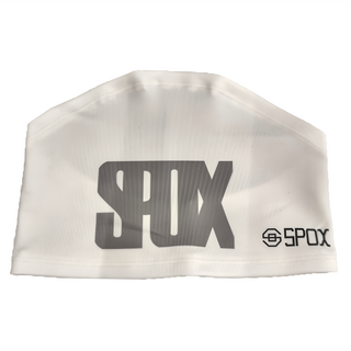 SPOX MEGA LITE 2.0 LOGO 超寬版運動頭帶 速乾排汗涼感機能布料, 白色, 1個