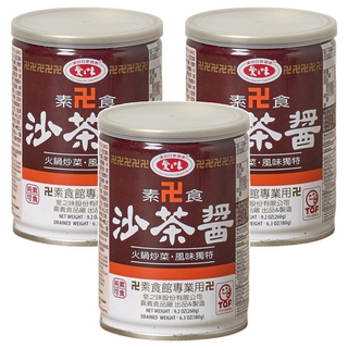 愛之味 素食沙茶醬, 260g, 3罐