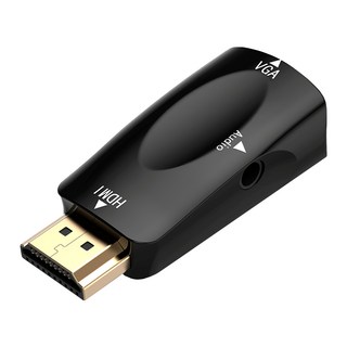 Bravo-U HDMI公 to VGA母 黑色鍍金轉接頭, 單一商品, 2個