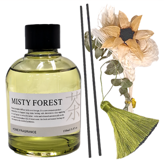 SC優選 植物精油 東方茶香乾花無火香薰擺飾 全季禪茶 150ml, 1瓶