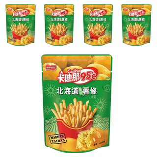 卡迪那95℃ 北海道風味薯條, 真材實料 整顆馬鈴薯酥脆可口 海苔風味, 40g, 5包