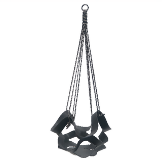 POST GENERAL 工業風編織植物吊籃, 黑色, 1個