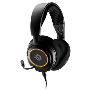 SteelSeries 賽睿 Arctis Nova 3有線電競耳機麥克風，Nova聲學系統，輕量設計，ClearCast Gen 2麥克風, 單一商品, 黑色