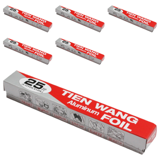 TW 天王 鋁箔 1呎 適用於烘焙、燒烤、保鮮, 6盒, 750cm