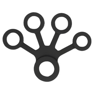 手指外張訓練器 - 黑色, 10 x 8 x 0.8cm, 1個