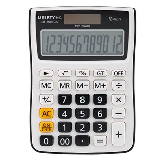 LIBERTY 利百代 計算機 LB-5003CA, 12位元顯示, 1個, 黑色