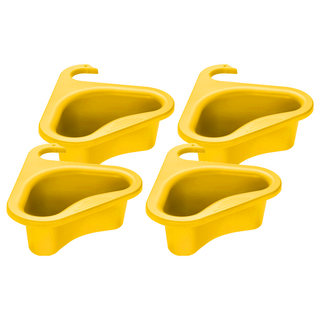 天鵝造型多功能瀝水籃, 黃色, 4個