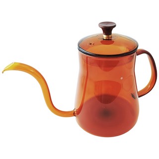 玻璃手沖咖啡壺 600ml 1個 CAKN0095BN 棕色, 手沖咖啡壺 + 壺蓋