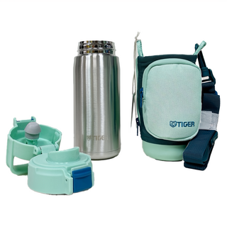 TIGER 虎牌 童用型 保溫保冷杯 MTA-A050 附杯套 薄荷綠, 500ml, 1組