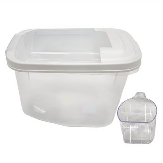 茶花 Ag+銀離子抗菌掀蓋式儲米箱, 白色, 1組