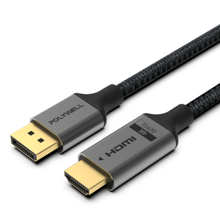 POLYWELL 寶利威爾 DP轉HDMI 4K60Hz 影音傳輸線 1m, PW15-W46-M310, 1條