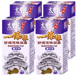 太醫苑金牌一條根 薰衣草舒緩滾珠凝露, 舒緩情緒壓力, 金門特有一條根, 體積輕巧，方便攜帶, 4瓶