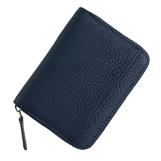 葉子小舖 風琴卡包 藍色 防盜多層卡位 信用卡包, 1入