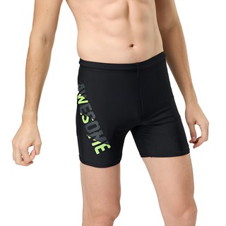 Summer Love 夏之戀 大男五分泳褲 尼龍80% 彈性纖維20% 台灣製, 2L, 黑色