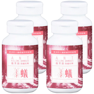 HUKUROU 福來朗 除蟻粒劑 100g 粒狀劑型 紅火蟻防治適用, 4罐