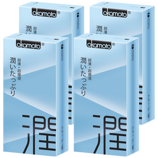 okamoto 岡本 極潤型衛生套, 10個, 4盒