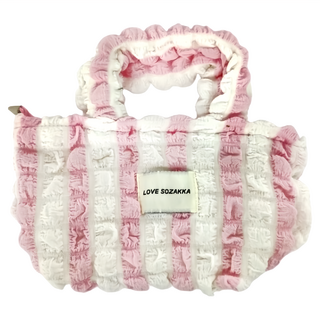 LOVE SOZAKKA 雲朵包 手提, 粉白色, 31 x 41 x 19cm