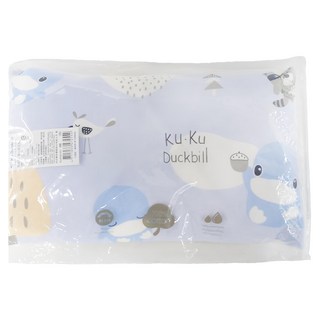 KU.KU Duckbill 酷咕鴨 童心初生枕 100%純棉枕套, KU4030-001 湖藍色, 35 x 23cm, 1個