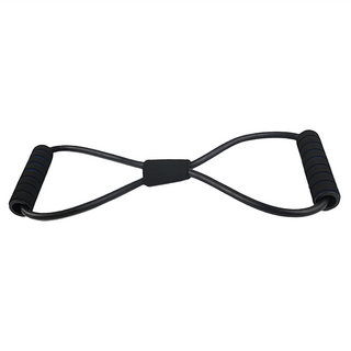 A-ZEAL 多功能8字拉力器 LL003 20磅 黑色 居家健身器材, 1個, 40 x 12 x 6cm