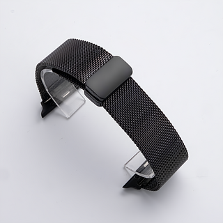 Apollo Life 阿波羅 蘋果錶帶 米蘭不鏽鋼, 黑色, 1條