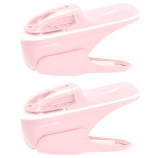 urban prefer PIN 無針釘書機 8張, 櫻花粉, 2個