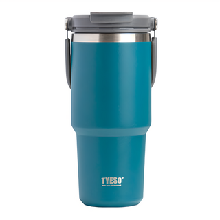 TYESO 泰碩 304不鏽鋼保溫保冷随行杯, 藍色, 750ml, 1個
