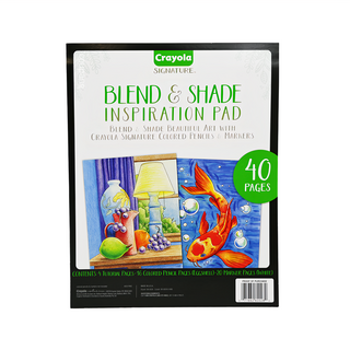 Crayola 繪兒樂 Blend & Shade Inspiration Pad 著色本，40頁, 1本