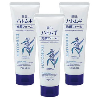 KUMANO 熊野油脂 麗白 薏仁洗面乳 170g, 保濕洗顏泡沫, 3條