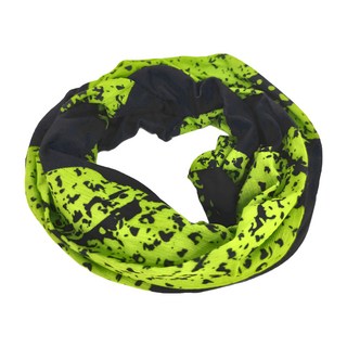 MERIDA 美利達 頭巾 Coolmax®涼感布料 吸濕排汗 透氣 親膚柔軟 台灣製造, 24.5 x 50cm, 黑色 + 綠色