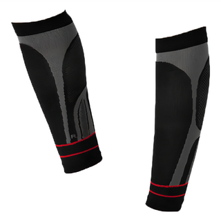 GIAT 吉亞特 360動肌能運動壓縮小腿套，耐穿超細纖維，透氣親膚彈力, FREE, 黑色, 1雙