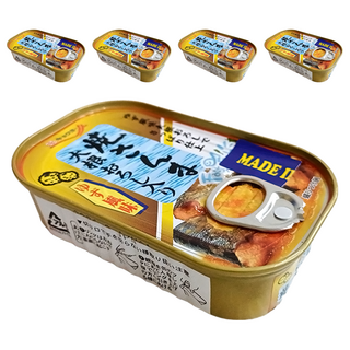 Kyokuyo 極洋 燒烤秋刀魚罐 柚子蘿蔔風味, 100g, 5罐