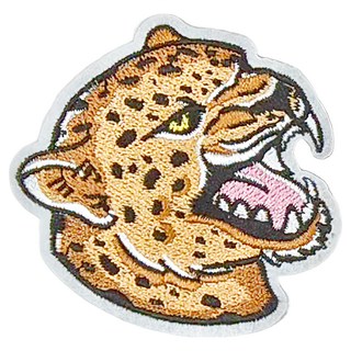 Hi 你好 刺繡貼紙, 豹, 1張